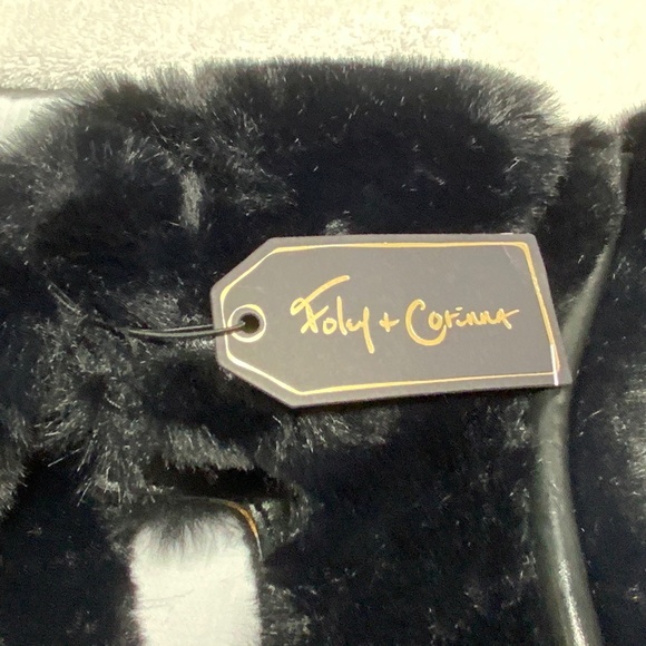 NWT - Foley + Corinna Faux Fur Black Purse - Picture 9 of 9